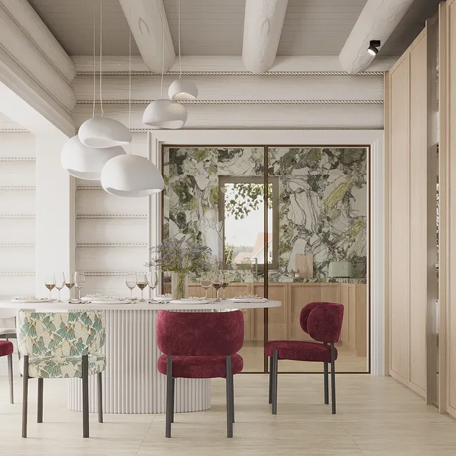 До и после: как старый дом из бревна превратили в современную дачу с бассейном