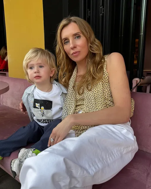 Светлана Бондарчук с сыном Петром