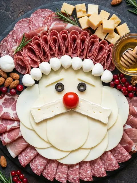 Закусочная тарелка «Дед Мороз»