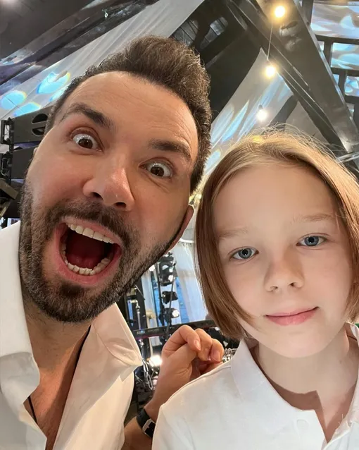 Денис Клявер с младшим сыном Даниэлем