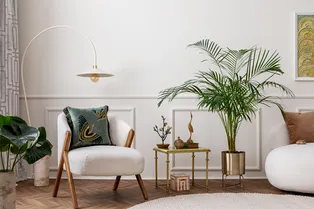 Ар-деко в интерьере гостиной 2026: как сочетать богемный стиль и уют — 16 фото