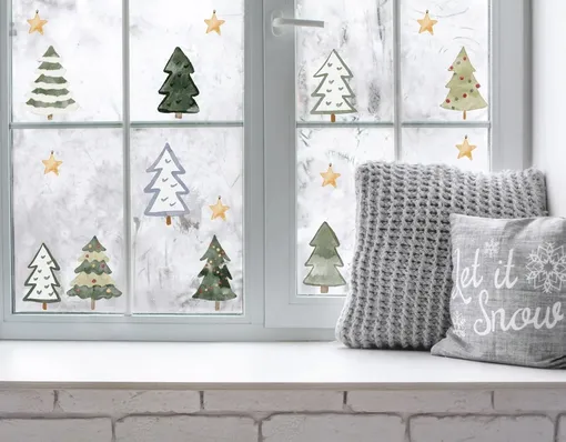 виниловые наклейки на окнах