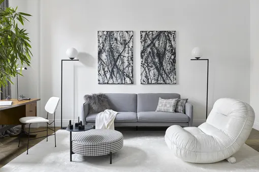 Интерьер небольшой квартиры в легендарной сталинской высотке Интерьер небольшой квартиры в легендарной сталинской высотке