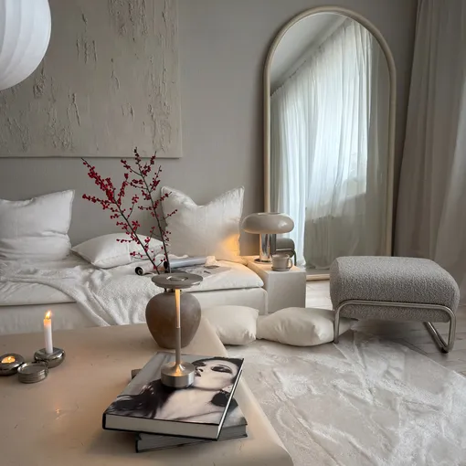 Гостиная в эстетике «тихой роскоши»