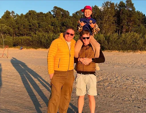 Максим Виторган с сыновьями Платоном и Даниилом