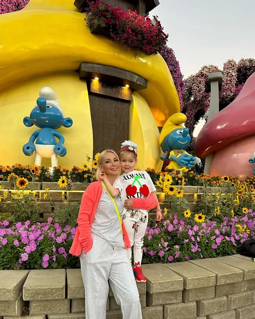 Лера Кудрявцева с дочерью Машей