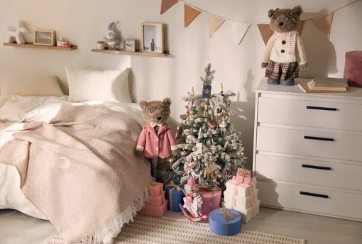 новогодний декор детской комнаты