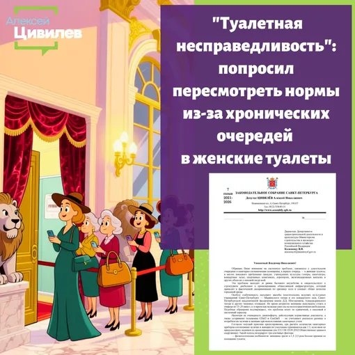 Депутат придумал, как бороться с хроническими очередями в женские туалеты в театре