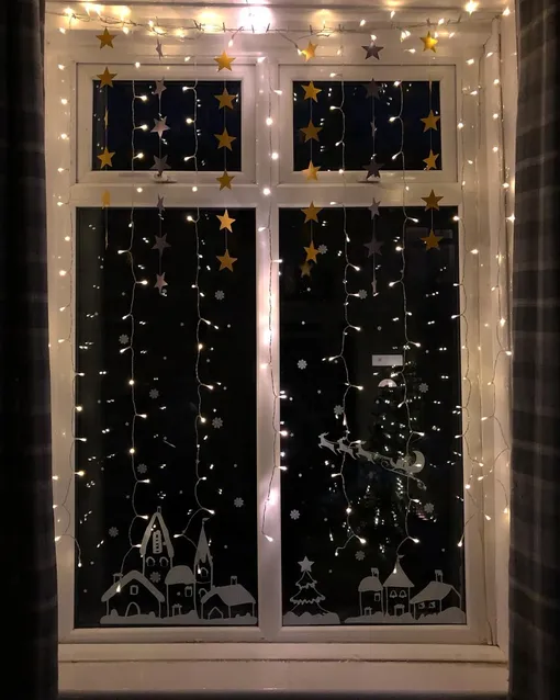 гирлянда на окно