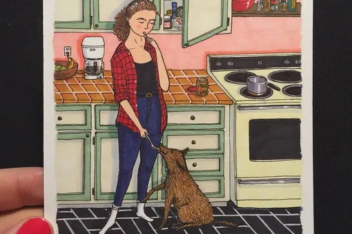 Что делает женщина, когда ее никто не видит? Честные рисунки художницы Что делает женщина, когда ее никто не видит? Честные рисунки художницы