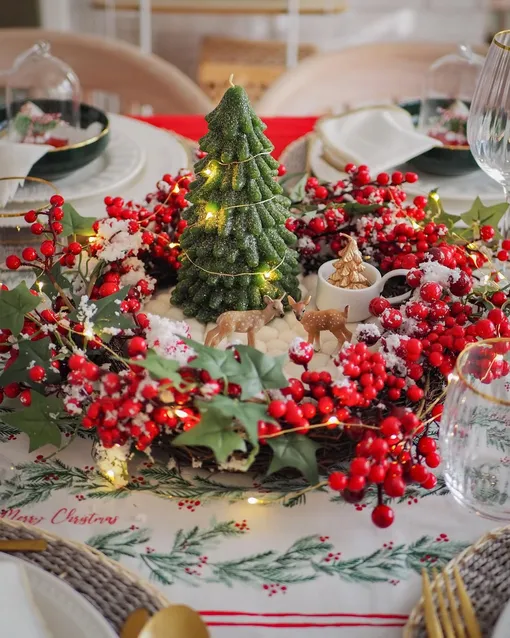 Веточки падуба для новогоднего декора 2026