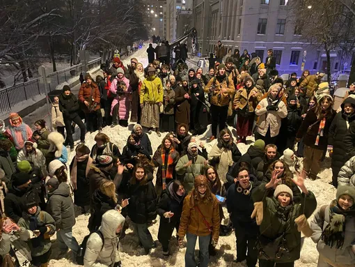 Вечер 14 января 2026 года на «Миусской дюне»