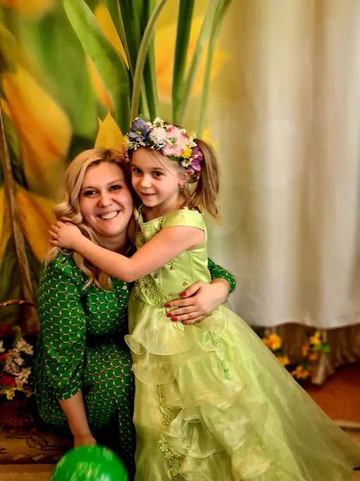 Ольга Савельева с дочерью Катей