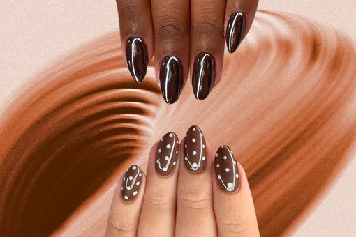 Денежный маникюр на октябрь 2025 года — на короткие и длинные ногти: 20 вариантов с фото