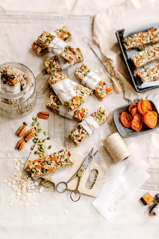 Фитнес-батончики с курагой Фитнес-батончики с курагой