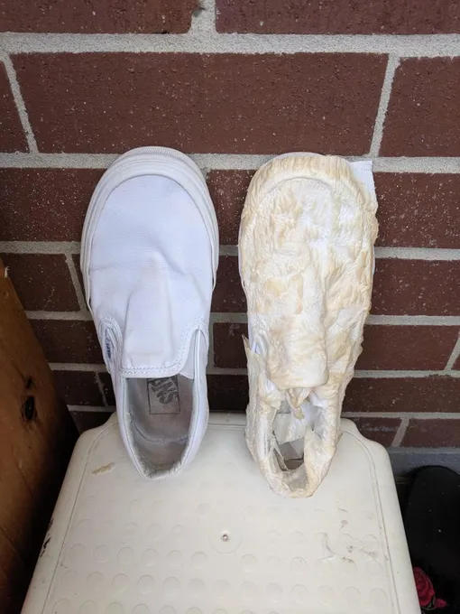 белая обувь стирка