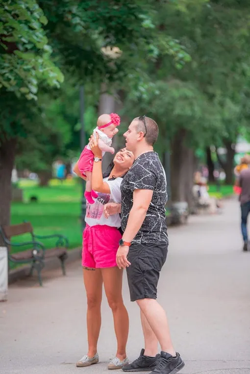 Иван и Мария Димитровы с дочерью