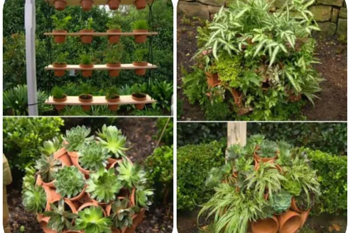 Висячий сад и клумба-шар из обычных горшков. Мастер-класс Висячий сад и клумба-шар из обычных горшков. Мастер-класс