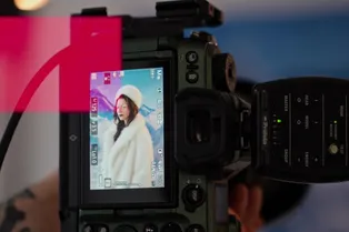 Анастасия Тереля в новогодней фешен-съемке для «Нового очага»