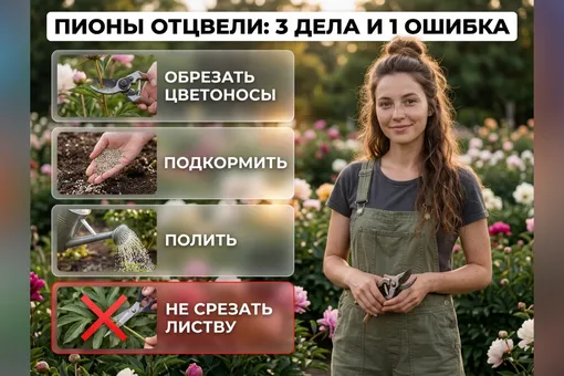 Пионы отцвели: 3 главных дела в июне и одна ошибка, которая «выключит» цветение на год Пионы отцвели: 3 главных дела в июне и одна ошибка, которая «выключит» цветение на год