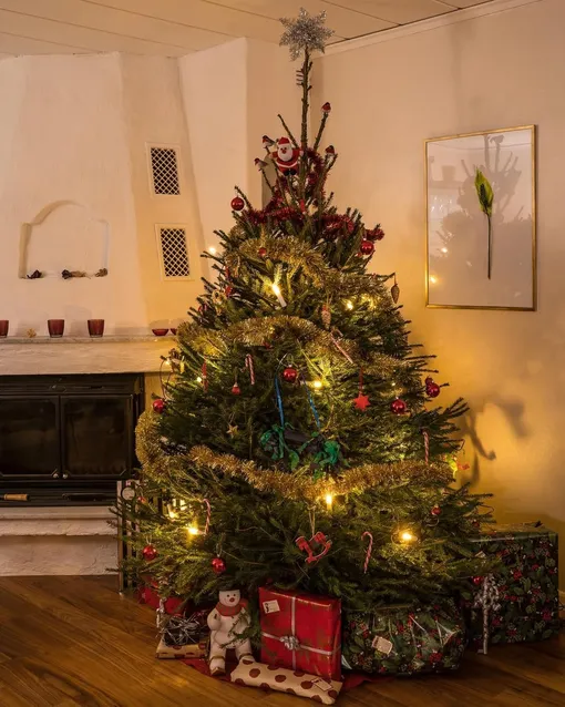 Мишура для новогодней елки понравится символу 2026 года Огненной лошади, так как она любит блестящие и легкие текстуры. Эзотерики считают, что это принесет деньги и удачу в Новом году.