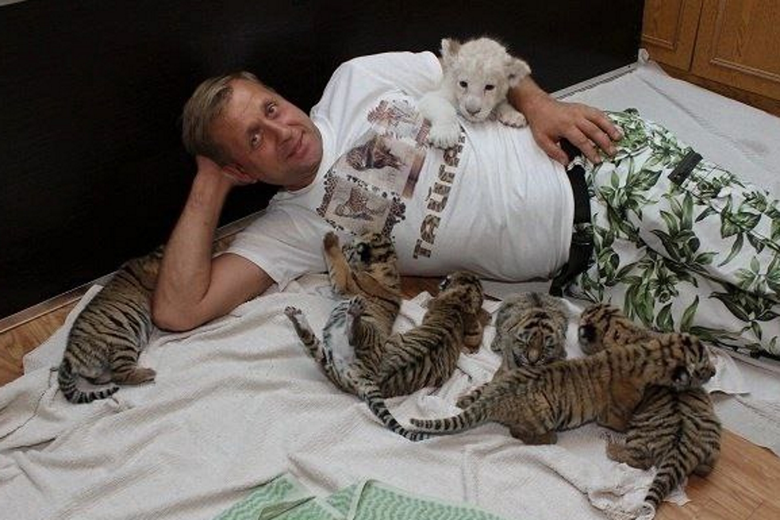 Владелец парка «Тайган» Олег Зубков впервые рассказал о самочувствии после нападения льва (фото)