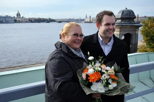 Нина Усатова с сыном