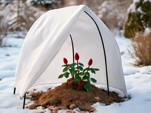 Универсальная схема укрытия плетистых, флорибунд и чайно-гибридных роз