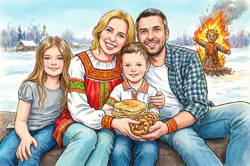 Открытка на Масленицу Открытка на Масленицу