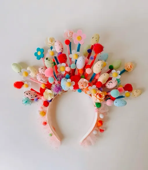 Пасхальный венок на голову