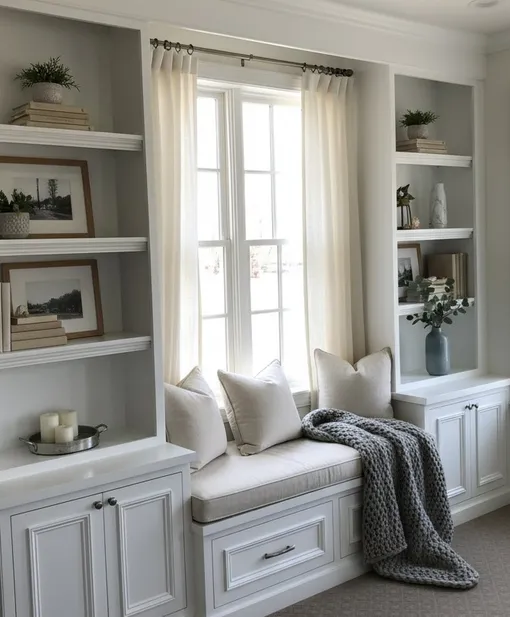 Стеллаж вокруг окна Стеллаж вокруг окна