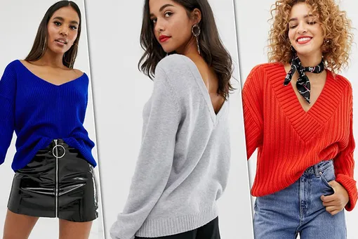 Элегантно и сексуально: выбираем джемпер с V-образным вырезом