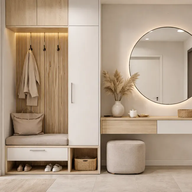 Как выжать максимум из нескольких квадратов: 21 современный и удобный интерьер для маленьких прихожих