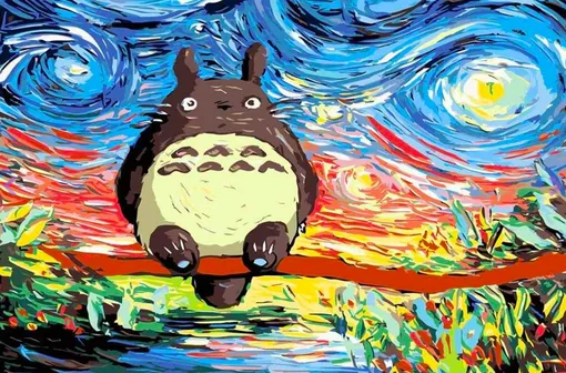 Картина по номерам «Тоторо», Цветное.ру, 1080 руб. Картина по номерам «Тоторо», Цветное.ру