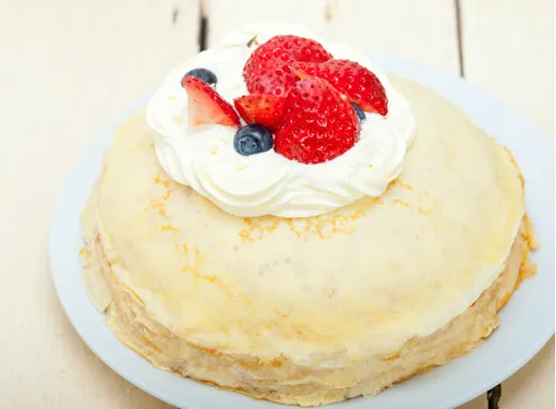 Сметанный блинный торт