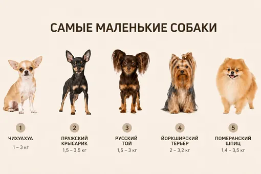 Самые маленькие породы домашних собак в мире Самые маленькие породы домашних собак в мире