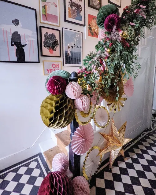 украшения из бумаги для лестницы украшения из бумаги для лестницы