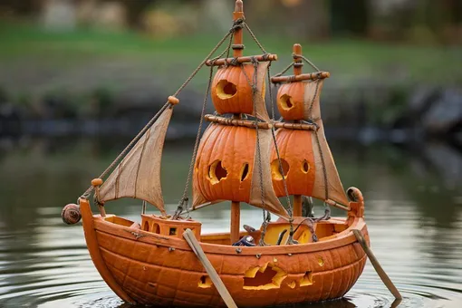 «Растила не карету, а корабль»: россиянка на гигантской тыкве устроила заплыв по озеру «Растила не карету, а корабль»: россиянка на гигантской тыкве устроила заплыв по озеру