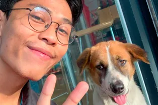 «Ну возьми меня!» Дворняга выследила мужчину, который спас ее от голода