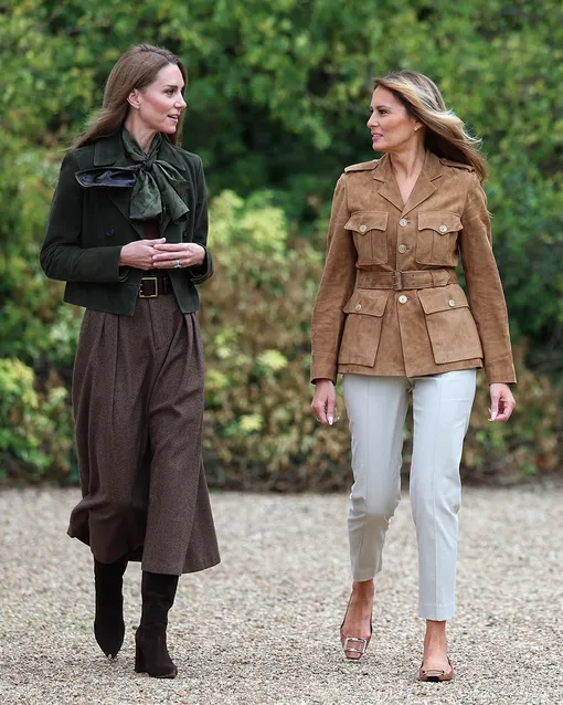 Кейт Миддлтон и Мелания Трамп в сентябре 2025 года Кейт Миддлтон и Мелания Трамп в сентябре 2025 года
