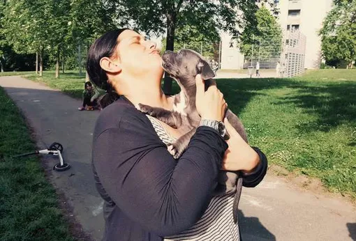 Тина и ее питомица Лило Тина и ее питомица Лило