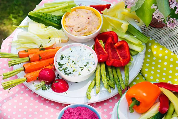 Cоусы-дипы к овощной тарелке