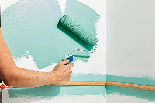 Шаг 3 покраска стен Шаг 3 покраска стен