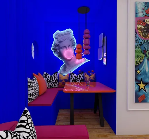 интерьер в стиле поп арт интерьер в стиле поп арт