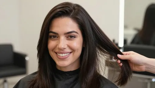 нейросеть девушка в салоне красоты