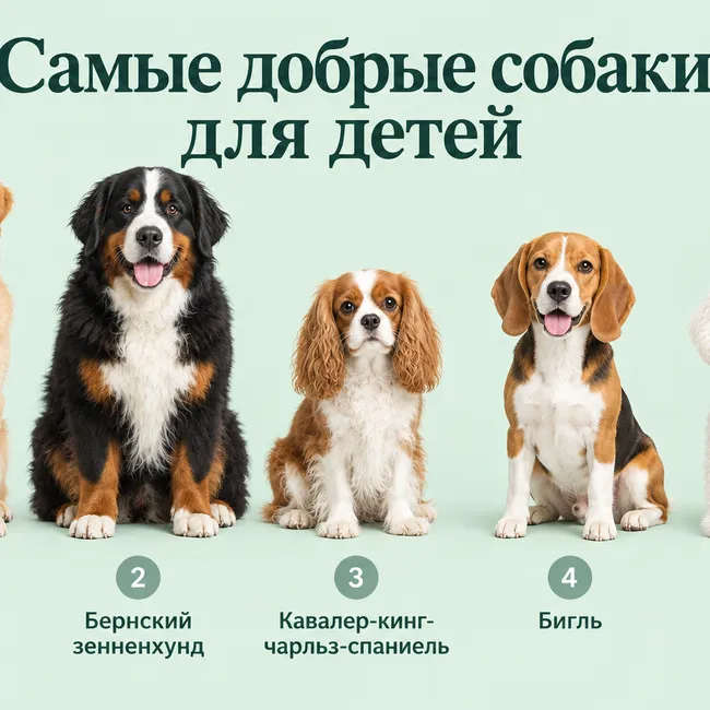 Самые добрые собаки для детей: 10 пород, которые хорошо подходят семье Самые добрые собаки для детей: 10 пород, которые хорошо подходят семье