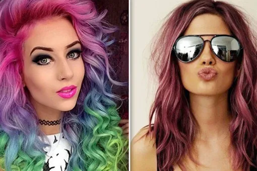 Цветной шатуш: 16 крутых идей, чтобы быть в тренде