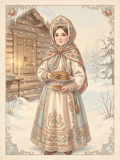 Открытка на Масленицу Открытка на Масленицу