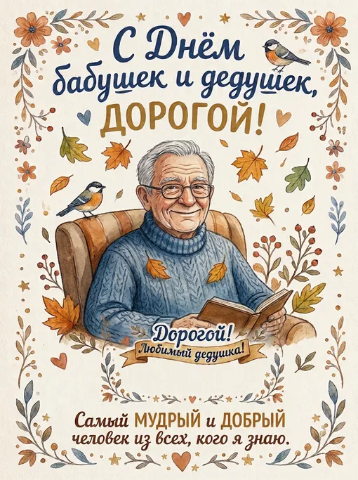 открытка дедушке открытка дедушке