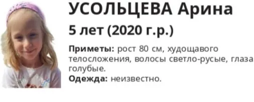Пятилетняя дочь Усольцевых Арина Пятилетняя дочь Усольцевых Арина